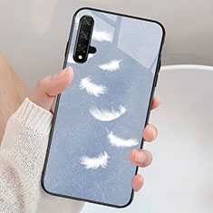 Custodia Silicone Laterale Fantasia Modello Specchio Cover per Huawei Nova 5T Grigio