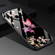Custodia Silicone Laterale Farfalla Specchio Cover per Huawei P20 Lite Rosa