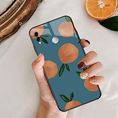 Custodia Silicone Laterale Frutta Specchio Cover per Huawei Honor 8X Blu