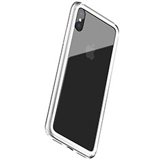 Custodia Silicone Laterale per Apple iPhone Xs Max Bianco