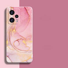 Custodia Silicone Morbida Fantasia Modello Cover per Xiaomi Poco F5 5G Rosa