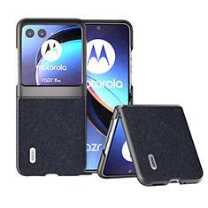 Custodia Silicone Morbida In Pelle Cover B13H per Motorola Moto Razr 40 Ultra 5G Marrone