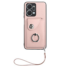Custodia Silicone Morbida In Pelle Cover BF1 per Huawei Honor X7a Oro Rosa