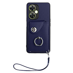Custodia Silicone Morbida In Pelle Cover BF1 per OnePlus Nord CE 3 Lite 5G Blu