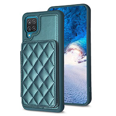 Custodia Silicone Morbida In Pelle Cover BF1 per Samsung Galaxy A12 Verde
