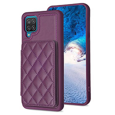 Custodia Silicone Morbida In Pelle Cover BF1 per Samsung Galaxy M12 Viola