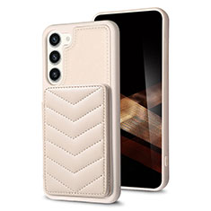 Custodia Silicone Morbida In Pelle Cover BF1 per Samsung Galaxy S24 Plus 5G Khaki