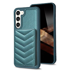 Custodia Silicone Morbida In Pelle Cover BF1 per Samsung Galaxy S24 Plus 5G Verde