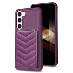 Custodia Silicone Morbida In Pelle Cover BF1 per Samsung Galaxy S24 Plus 5G Viola
