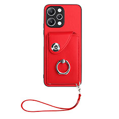 Custodia Silicone Morbida In Pelle Cover BF1 per Xiaomi Redmi 12 4G Rosso