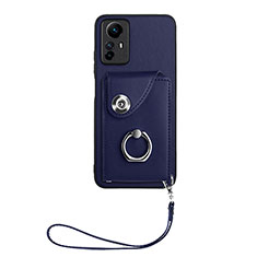 Custodia Silicone Morbida In Pelle Cover BF1 per Xiaomi Redmi Note 12S Blu