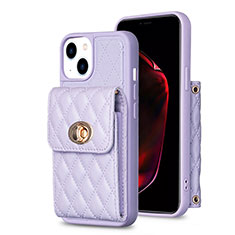 Custodia Silicone Morbida In Pelle Cover BF2 per Apple iPhone 14 Plus Lavanda