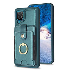 Custodia Silicone Morbida In Pelle Cover BF2 per Samsung Galaxy A12 Nacho Verde