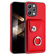 Custodia Silicone Morbida In Pelle Cover BF2 per Xiaomi Redmi 12 4G Rosso
