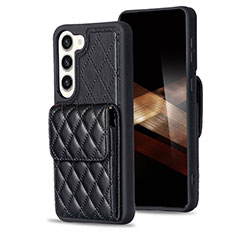 Custodia Silicone Morbida In Pelle Cover BF5 per Samsung Galaxy S24 5G Nero