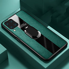 Custodia Silicone Morbida In Pelle Cover con Magnetico Anello Supporto T01 per Huawei Nova 7i Verde