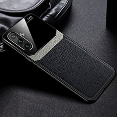 Custodia Silicone Morbida In Pelle Cover con Magnetico FL1 per Samsung Galaxy A04s Nero
