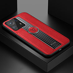 Custodia Silicone Morbida In Pelle Cover con Magnetico FL1 per Xiaomi Mi Mix 4 5G Rosso