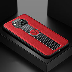 Custodia Silicone Morbida In Pelle Cover con Magnetico FL1 per Xiaomi Poco X3 Pro Rosso