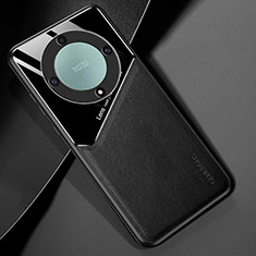 Custodia Silicone Morbida In Pelle Cover con Magnetico per Huawei Honor Magic6 Lite 5G Nero