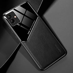 Custodia Silicone Morbida In Pelle Cover con Magnetico per Samsung Galaxy A05 Nero