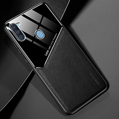 Custodia Silicone Morbida In Pelle Cover con Magnetico per Samsung Galaxy A11 Nero