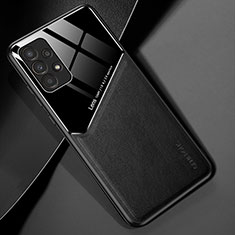 Custodia Silicone Morbida In Pelle Cover con Magnetico per Samsung Galaxy A13 4G Nero