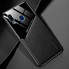 Custodia Silicone Morbida In Pelle Cover con Magnetico per Samsung Galaxy A20e Nero