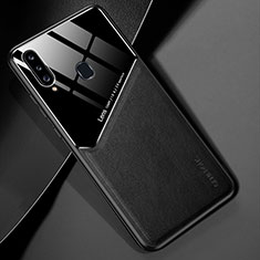 Custodia Silicone Morbida In Pelle Cover con Magnetico per Samsung Galaxy A20s Nero
