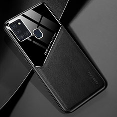 Custodia Silicone Morbida In Pelle Cover con Magnetico per Samsung Galaxy A21s Nero