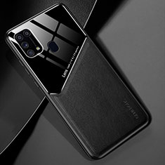 Custodia Silicone Morbida In Pelle Cover con Magnetico per Samsung Galaxy M21s Nero