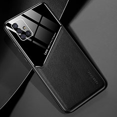 Custodia Silicone Morbida In Pelle Cover con Magnetico per Samsung Galaxy M40S Nero