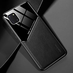 Custodia Silicone Morbida In Pelle Cover con Magnetico per Samsung Galaxy Note 10 Lite Nero