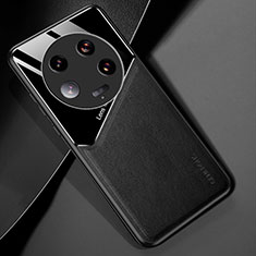 Custodia Silicone Morbida In Pelle Cover con Magnetico per Xiaomi Mi 13 Ultra 5G Nero