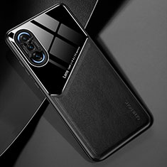Custodia Silicone Morbida In Pelle Cover con Magnetico per Xiaomi Poco F3 GT 5G Nero