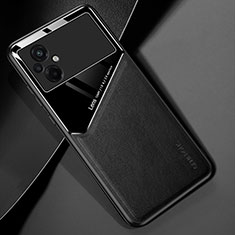 Custodia Silicone Morbida In Pelle Cover con Magnetico per Xiaomi Poco M5 4G Nero