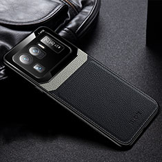 Custodia Silicone Morbida In Pelle Cover con Magnetico S01 per Xiaomi Mi 11 Ultra 5G Nero