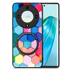 Custodia Silicone Morbida In Pelle Cover con Magnetico S01D per Huawei Honor Magic5 Lite 5G Colorato