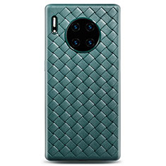 Custodia Silicone Morbida In Pelle Cover D01 per Huawei Mate 30 Pro Verde