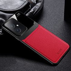 Custodia Silicone Morbida In Pelle Cover FL1 per Huawei Honor 100 5G Rosso