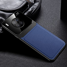 Custodia Silicone Morbida In Pelle Cover FL1 per Huawei Honor 50 Lite Blu