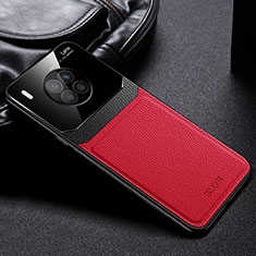 Custodia Silicone Morbida In Pelle Cover FL1 per Huawei Honor 50 Lite Rosso