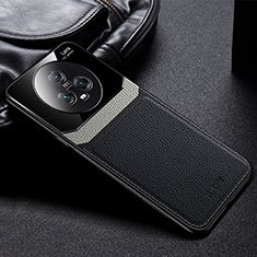 Custodia Silicone Morbida In Pelle Cover FL1 per Huawei Honor Magic5 5G Nero