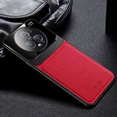 Custodia Silicone Morbida In Pelle Cover FL1 per Huawei Honor Magic5 Pro 5G Rosso