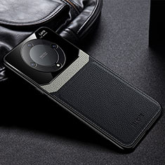 Custodia Silicone Morbida In Pelle Cover FL1 per Huawei Honor Magic6 Lite 5G Nero