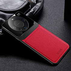 Custodia Silicone Morbida In Pelle Cover FL1 per Huawei Mate 60 Pro+ Plus Rosso
