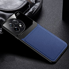Custodia Silicone Morbida In Pelle Cover FL1 per OnePlus 11 5G Blu