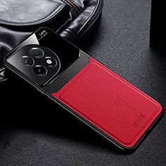 Custodia Silicone Morbida In Pelle Cover FL1 per OnePlus 11 5G Rosso
