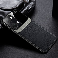 Custodia Silicone Morbida In Pelle Cover FL1 per OnePlus Ace 2V 5G Nero
