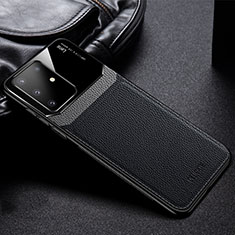 Custodia Silicone Morbida In Pelle Cover FL1 per Samsung Galaxy A91 Nero